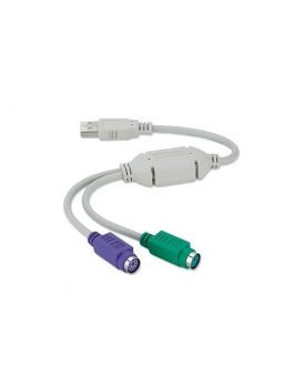 Cabo Conversor USB / 2 Portas PS2 - Feasso